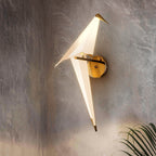 Arisha Lampe Murale Oiseau Vintage/Art-Deco, Métal/Acrylique, Chambre à Coucher - Neutralighting