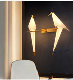 Arisha Lampe Murale Oiseau Vintage/Art-Deco, Métal/Acrylique, Chambre à Coucher - Neutralighting