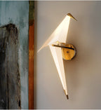 Arisha Lampe Murale Oiseau Vintage/Art-Deco, Métal/Acrylique, Chambre à Coucher - Neutralighting