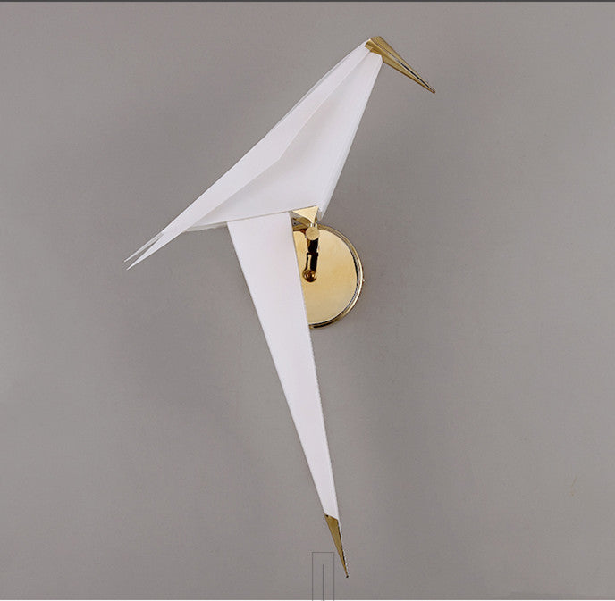 Arisha Lampe Murale Oiseau Vintage/Art-Deco, Métal/Acrylique, Chambre à Coucher - Neutralighting