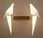 Arisha Lampe Murale Oiseau Vintage/Art-Deco, Métal/Acrylique, Chambre à Coucher - Neutralighting