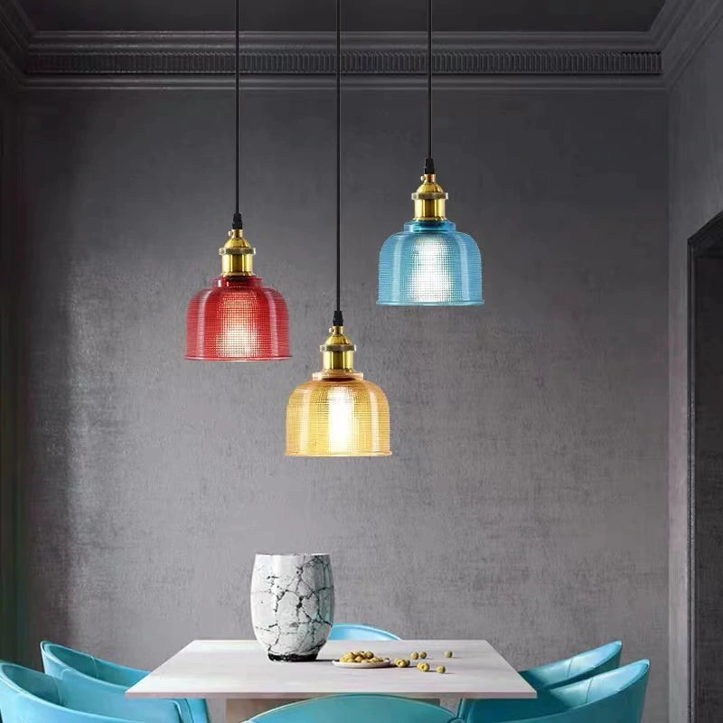 Ilira Vintage Luminaires Suspension. Bleu/Rouge/Transparent/Ambre - Neutralighting