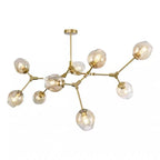 Valentina Suspension Multi Retro, Metal/Verre, Noir/Or, Chambre - Neutralighting