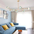 Valentina Suspension Multi Retro, Metal/Verre, Noir/Or, Chambre - Neutralighting