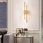 Drena Applique Murale Linéaire Moderne Marbre. Blanc/Vert/Or. Salon - Neutralighting