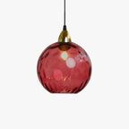 Water Ripple Suspension Boule Moderne Verre Rouge/Vert/Bleu Salon - Neutralighting