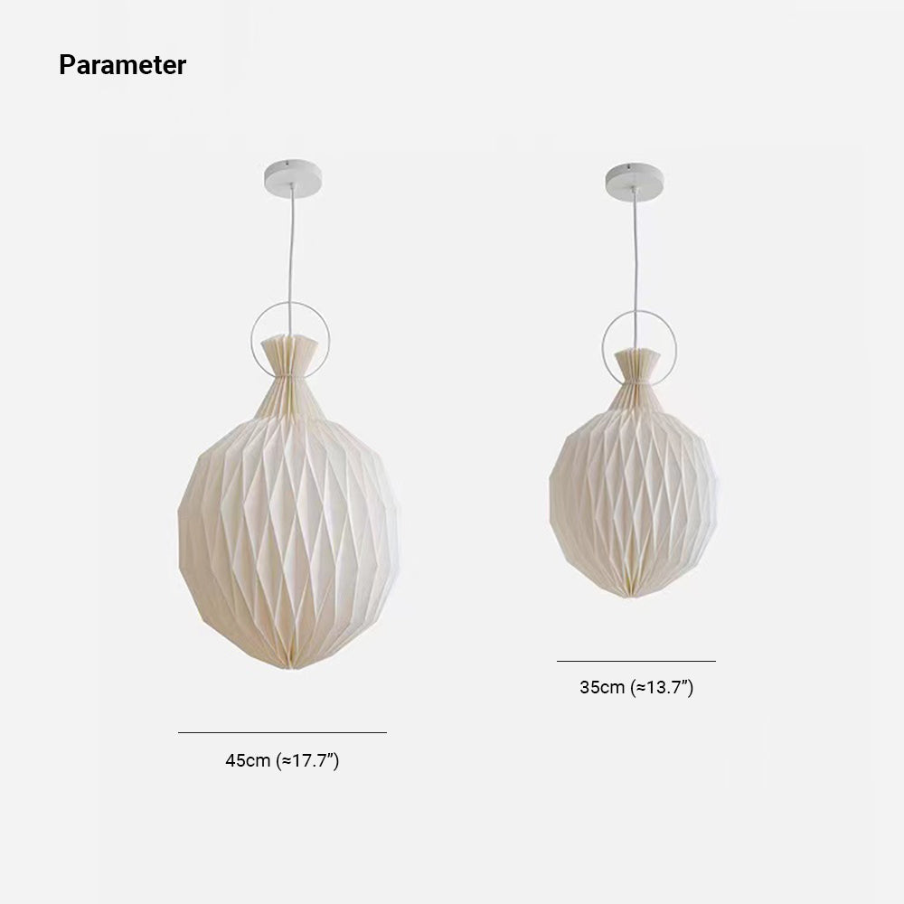 Ritta Suspension Globe Moderne, Metal/Papier, Blanc, Salon - Neutralighting