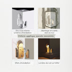 Ray Applique Murale Art Déco Flush LED Encastrée, 3 Styles, Blanc, Salon - Neutralighting