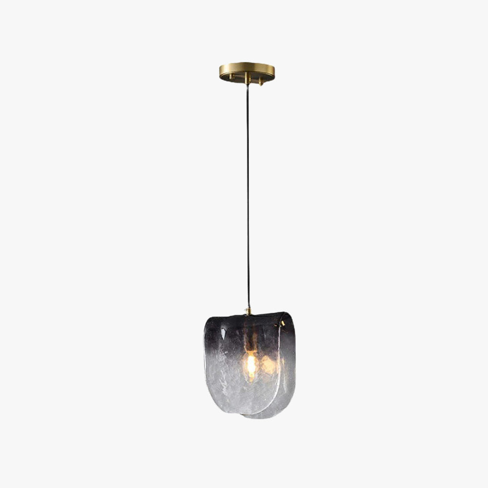 Valentina Suspension Contemporaine Métal/Verre Noir Salon - Neutralighting