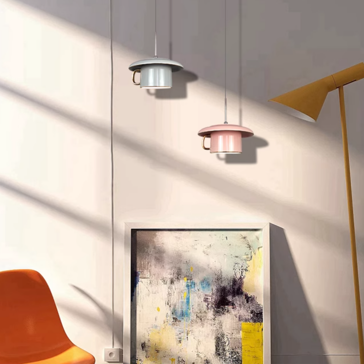 Valentina Urbain Tasse Céramique LED Suspension Salon - Neutralighting
