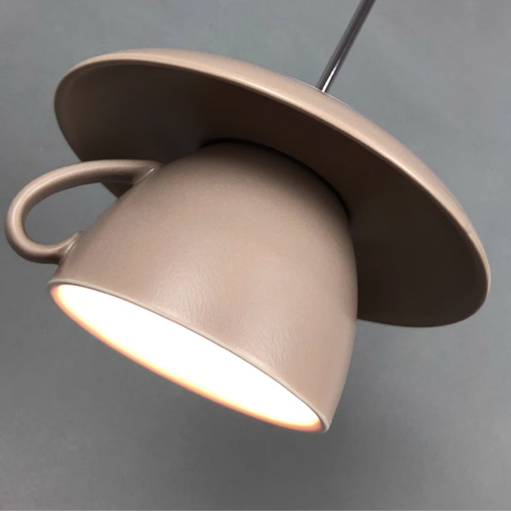 Valentina Pop Art Tasse Céramique LED Suspension Chambre à Coucher - Neutralighting