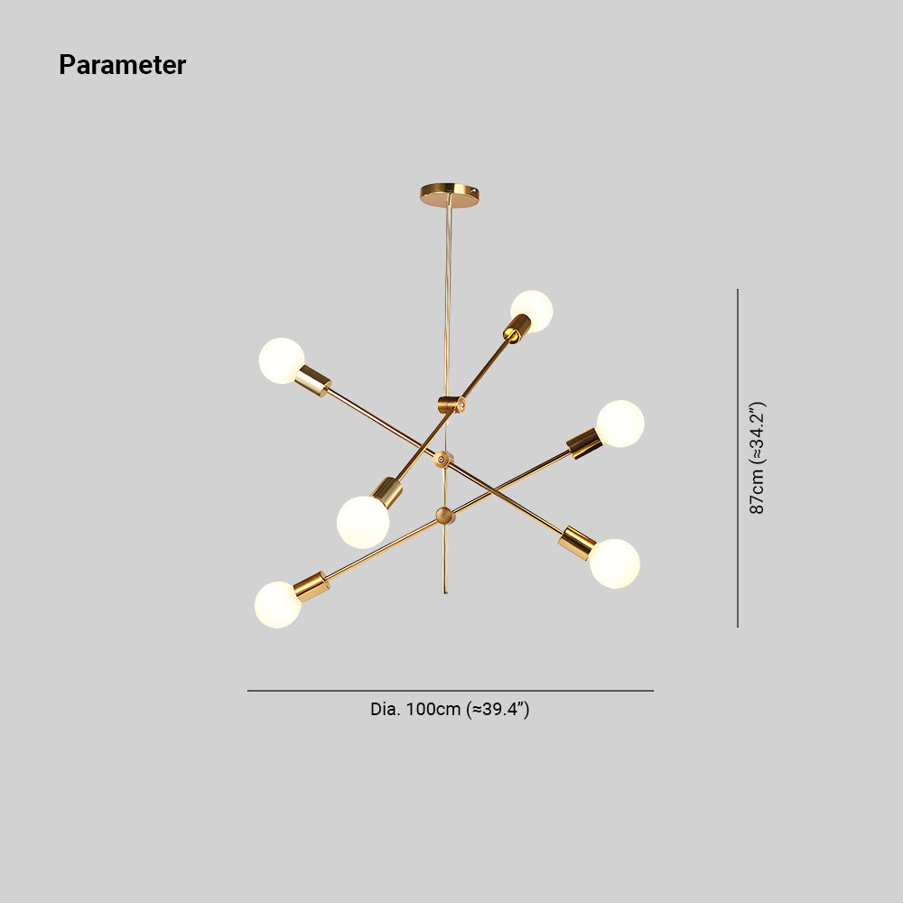 Valentina Lustre Linéaire Moderne, Métal, Doré, Bureau - Neutralighting