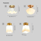 Arisha Vintage LED Plafonnier Laiton Métal Verre Salon Salle à manger - Neutralighting