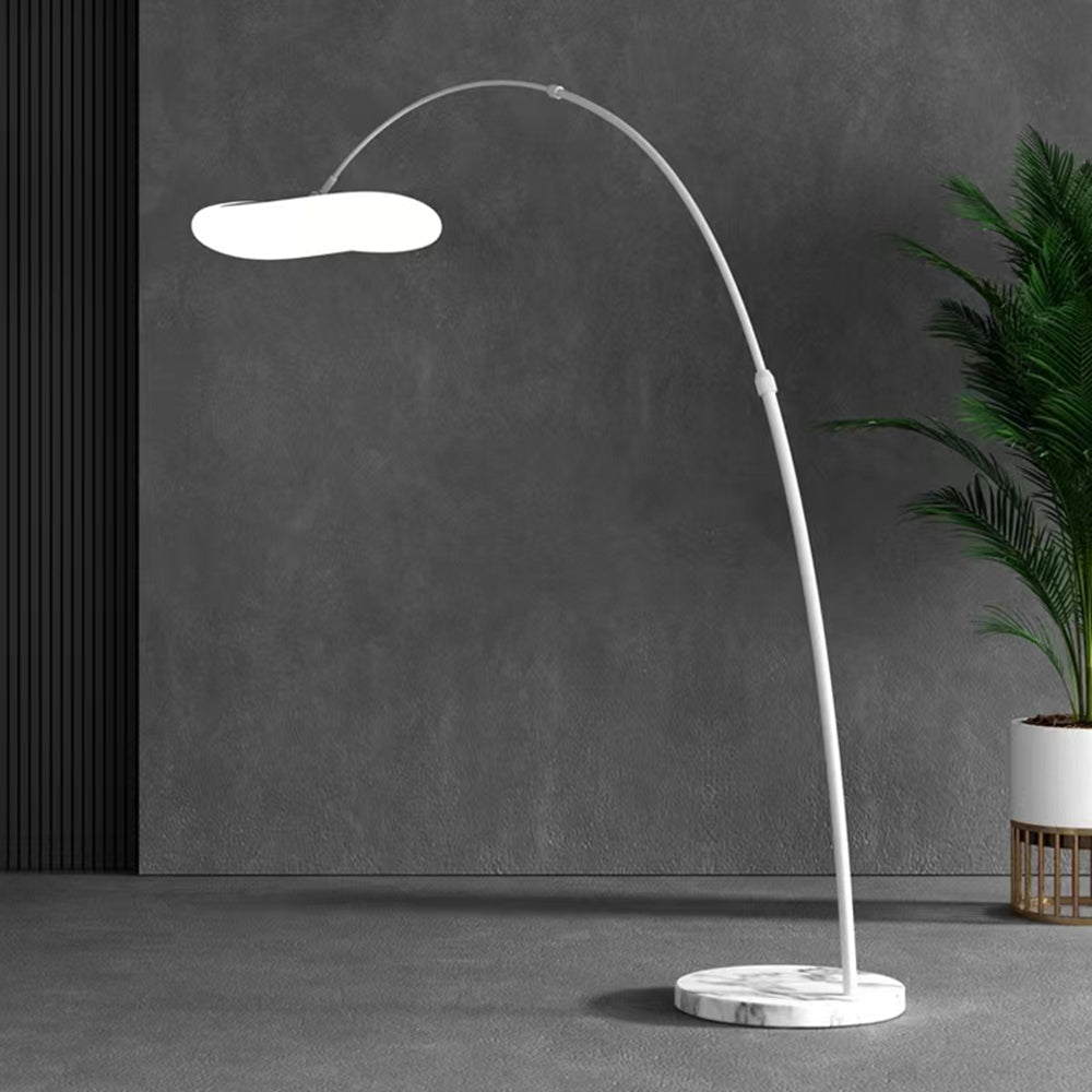 Aria Design Lampadaire Arc Simple Métal Blanc/Noir Salon - Neutralighting