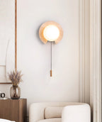 Zamaryra Demi-Circulaire Travertin Luminaire Mural - Neutralighting