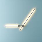 Eonix Applique Murale d'Extérieur Minimaliste Linéaire LED. Métal. Noir. Jardin - Neutralighting