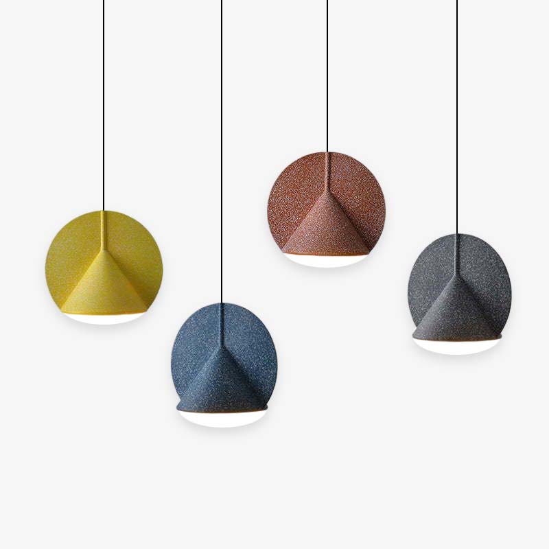 Valentina Suspension Dôme Moderne, Résine, Gris/Bleu/Jaune/Orange, Salon - Neutralighting