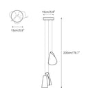 Ulfuvye Suspension Céramique Porcelaine - Neutralighting