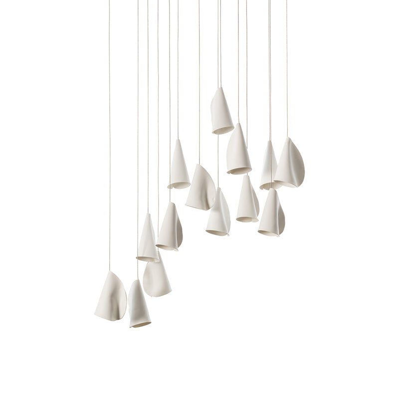 Olshaion Lampe Suspendue Géométrique en Céramique - Neutralighting