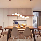 Valentina Verre Bolla Suspension en Bois/Noce - Neutralighting