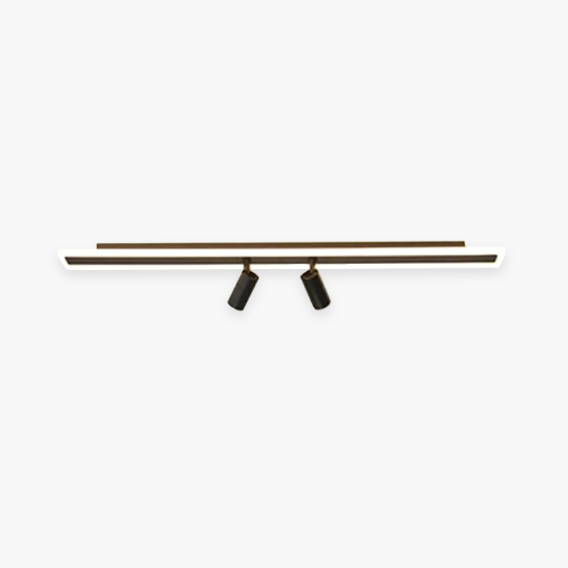 Aim Plafonnier Linéaire Minimaliste Métal/Acylique Noir Salle à Manger - Neutralighting