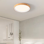 Arisha Moderne LED Plafonnier Blanc Bois Acrylique Salle De Bain - Neutralighting