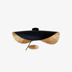 Solara Plafonnier Abat-jour Courbé et Intérieur Doré - Neutralighting