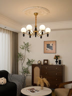 Ordore Chandelier en Bois Vintage Traditionnel - Neutralighting