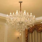 Silva Français Cristal Métal Lustre Salon Salle à Manger - Neutralighting