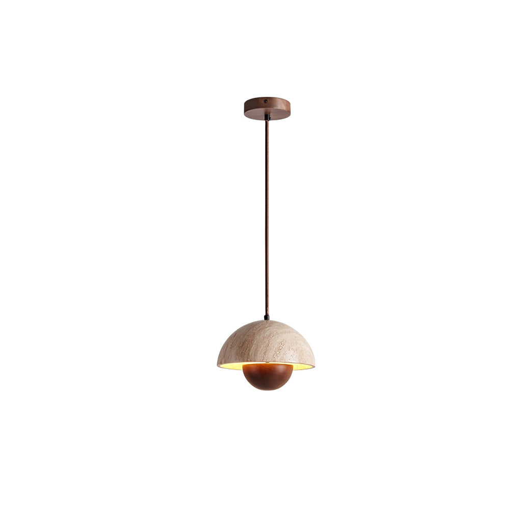 Ersile Suspension en Bois et Travertin - Neutralighting