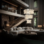 Kristy Moderne Or LED Lustre Métal Acrylique Chambre/Salon - Neutralighting