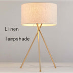 Mira Lampadaire/Lampe de Table Cylindre Moderne, Métal/Tissu, Blanc, Salon - Neutralighting