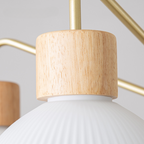 Arisha Rustique Lustre Métal/Bois/Verre Chambre à coucher/Salon - Neutralighting
