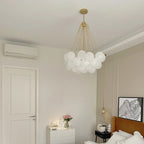Valentina Lustre Globe Modenre, Fer/Verre, Noir/Blanc, Salon - Neutralighting