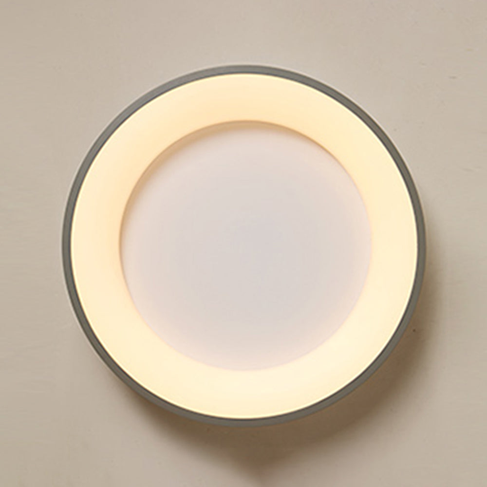 Arisha Plafonnier Bol Moderne, Métal/Acrylique, Blanc/Gris, Salon - Neutralighting