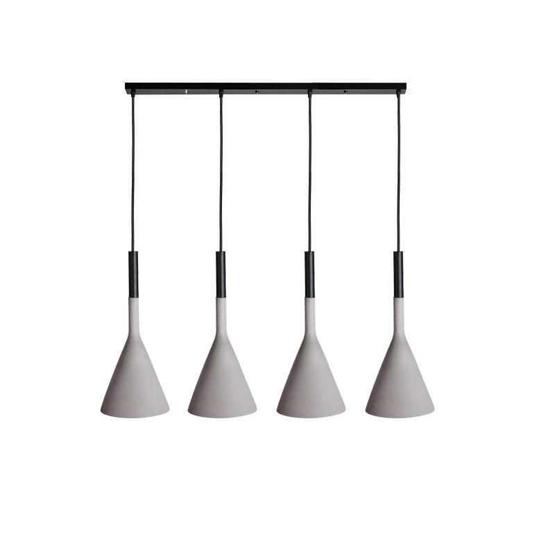 Solara Lampe suspendue conique en béton industrielle - Neutralighting