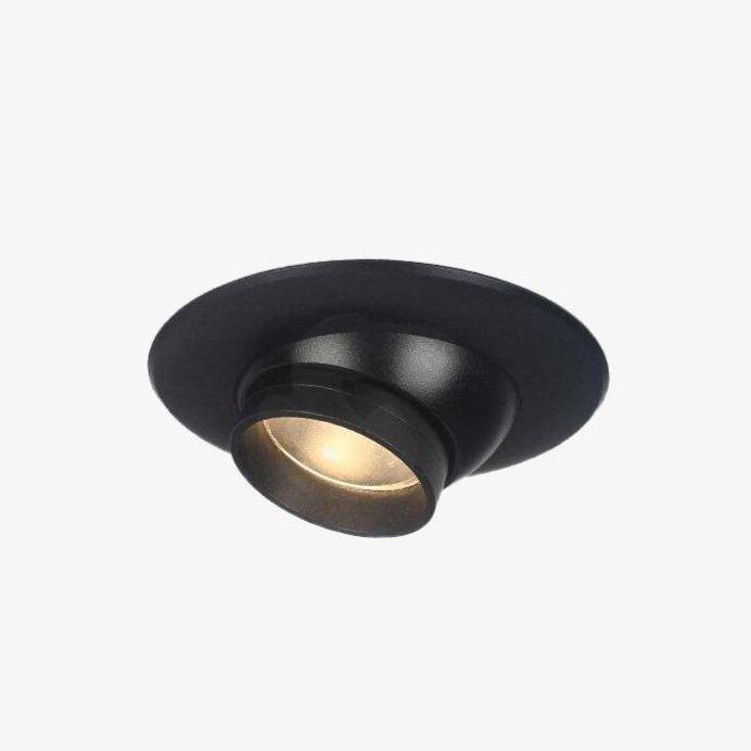 Spot moderne à LED semi-encastré noir avec zoom Armand Éclaircie - Une Note Actuelle dans le Décor