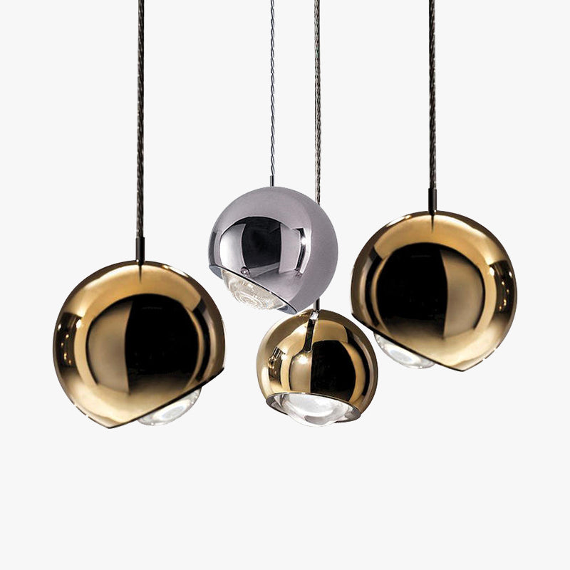 Valentina Design Moderne LED Luminaires Suspensions Or/Argent Chambre/Salon - Neutralighting