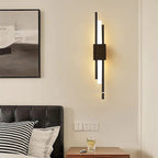 Dune Applique Murale d'Intérieur Linéaire Nordique Noir/Or. Chambre - Neutralighting