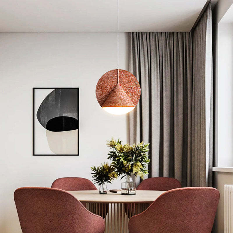 Valentina Suspension Dôme Moderne, Résine, Gris/Bleu/Jaune/Orange, Salon - Neutralighting