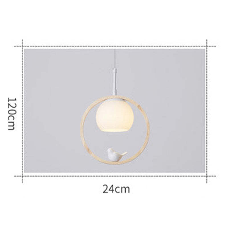 Alixor Suspension Rond Nordique. Bois/Métal. Bois. Chambre - Neutralighting