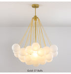 Valentina Lustre Globe Modenre, Fer/Verre, Noir/Blanc, Salon - Neutralighting