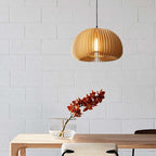 Muto Suspension Citrouille Rustique, Bois/Metal, Bois, Salon - Neutralighting