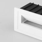 Ray Éclairage Escalier Extérieur Carré Simple, Métal/Acrylique, Noir/Gris/Blanc, Escalier - Neutralighting