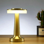 Mira Lampe de Table Champignon Moderne LED Métal/Acrylique Doré/Argent/Rose Rouge Salon - Neutralighting