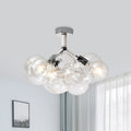 Valentina Moderne LED Plafonnier Doré/Chromé Verre Salle à manger - Neutralighting