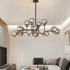 Valentina Moderne Nordique Suspension Métal Verre Salon Chambre à Coucher - Neutralighting