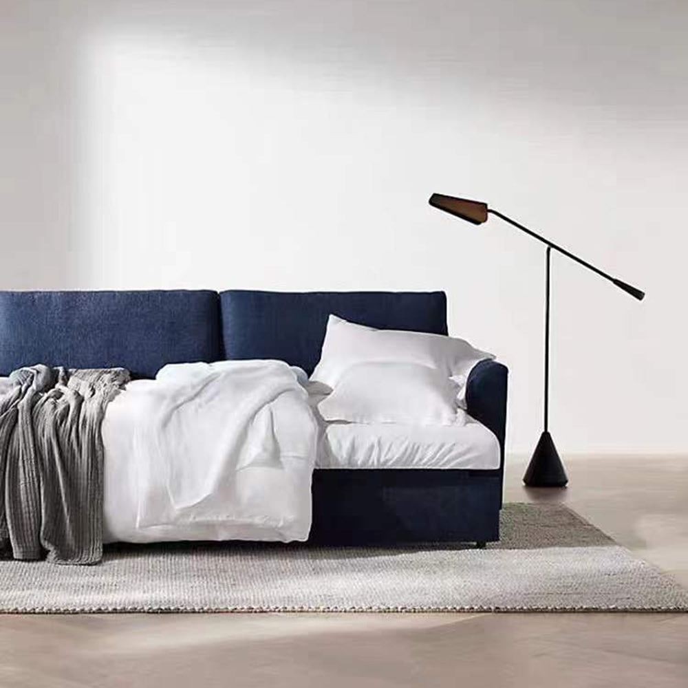 Mira Lampadaire Triangulaire Moderne, Marbre/Métal, Brun, Salon - Neutralighting