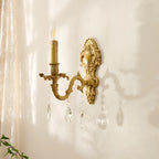 Silva Luxe Vintage LED Intérieur Applique Murale Métal Cristal Salon Couloir - Neutralighting