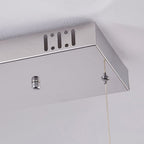Kristy Luminaires Suspensions LED Wave Moderne Grande Cristal Métal Argent/Or Salon/Cuisine - Neutralighting